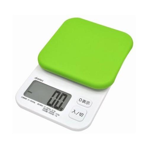【2160円以上送料無料】 ドリテック デジタルスケール（計り）クイニー3Kg　グリーン KS-35...