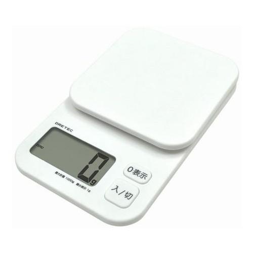 【2160円以上送料無料】 ドリテック デジタルスケール（計り）トルテ1Kg　ホワイト KS-174...