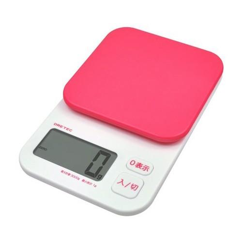 【2160円以上送料無料】 ドリテック デジタルスケール（計り）トルテ3Kg　ピンク KS-374　...
