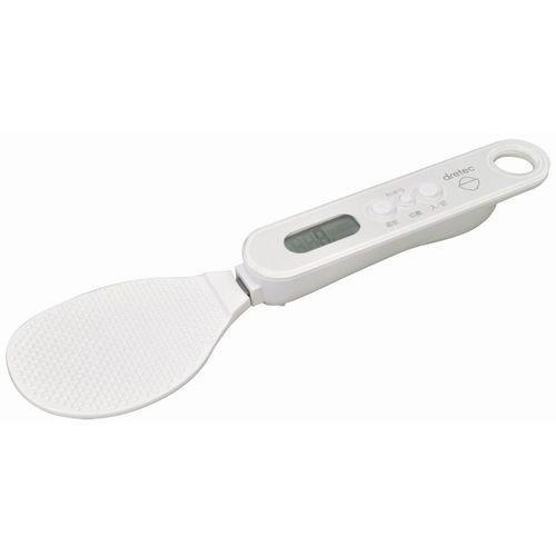 【2160円以上送料無料】 ドリテック デジタルしゃもじスケール（計り）ホワイト PS-033　WT