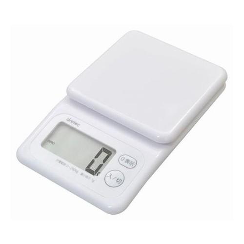 【2160円以上送料無料】 ドリテック デジタルスケール（計り）2Kg　ホワイト KS-271　WT
