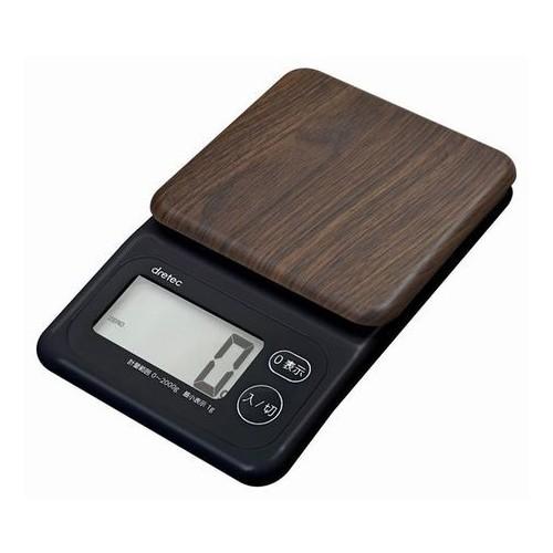 【2160円以上送料無料】 ドリテック デジタルスケール（計り）フォレスト　2Kg　ダークウッド K...
