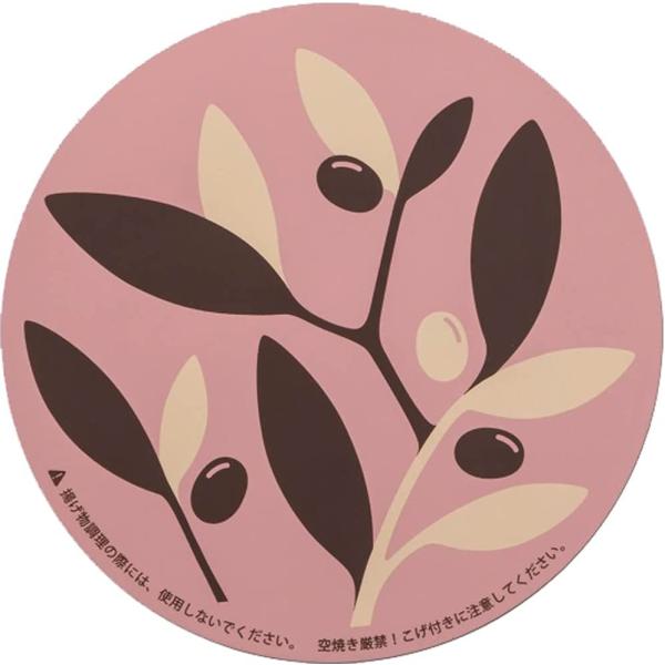 高木金属　SK-IMOPI　ＩＨクッキングヒーターマット　オリーブピンク