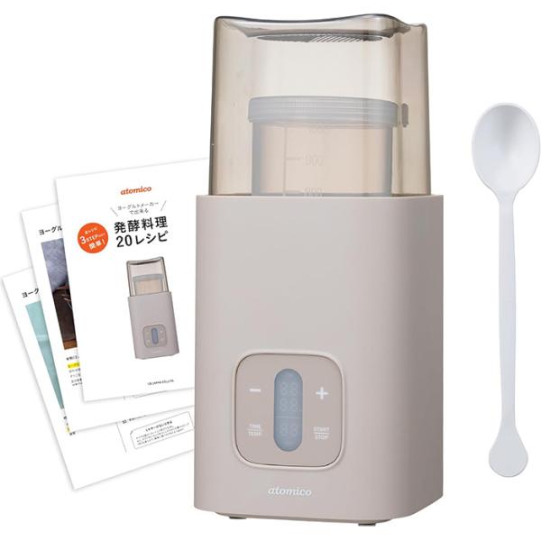 シービージャパン atomico　ヨーグルトメーカー 発酵食品メーカー 牛乳パックで作れる 温度調節...
