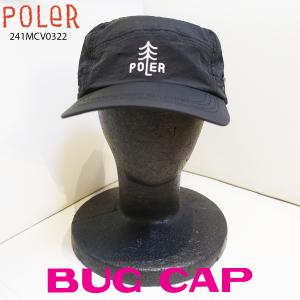 24 SS POLeR ポーラー キャップ BUG CAP 帽子 アウトドア マリンスポーツ シンプル カジュアル メンズ レディース 2024年春夏 品番 241MCV0322 日本正規品