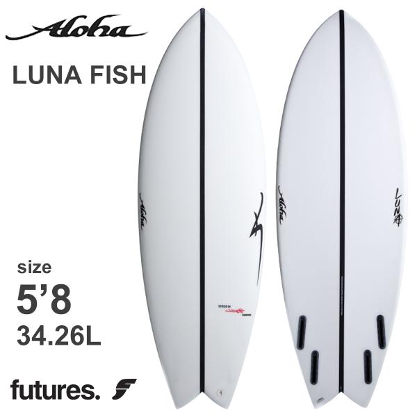 25 ALOHA SURFBOARDS アロハ サーフボード LUNA FISH 5’8 EPS エ...