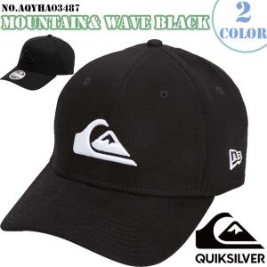 23 SS Quiksilver クイックシルバー キャップ MOUNTAIN  WAVE BLACK CAP 帽子 NEWERA ユニセックス AQYHA03487 日本正規品｜stradiy