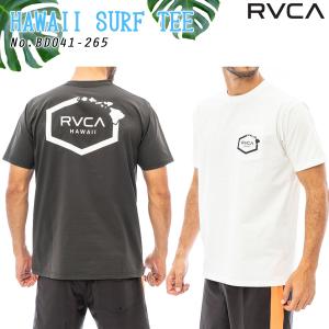 23 SS RVCA ルーカ ラッシュガード HAWAII SURF TEE 半袖 Tシャツ トップス 水陸両用 水着 ロゴ メンズ 2023年春夏 品番 BD041-265 BD041265 日本正規品｜stradiy
