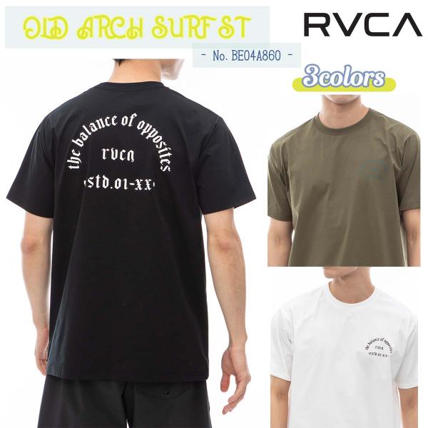24 SS RVCA ルーカ ラッシュガード OLD ARCH SURF ST 半袖 Tシャツ トッ...