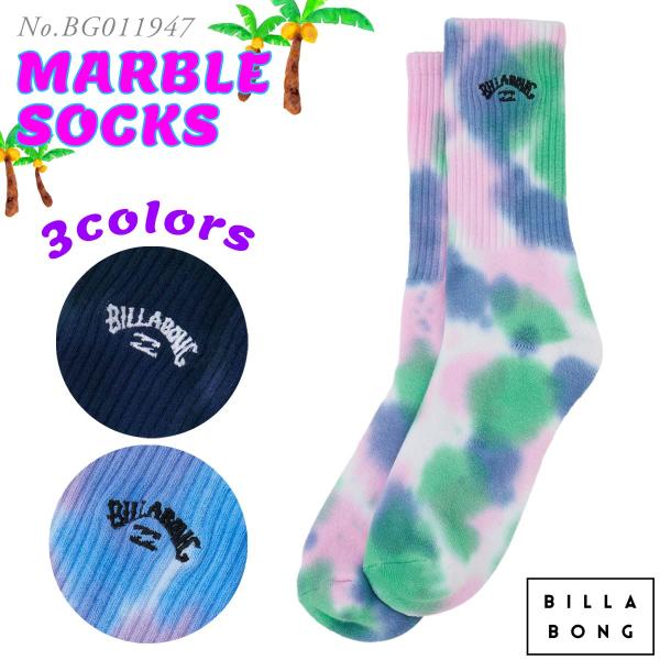 26 SS BILLABONG ビラボン 靴下 MARBLE SOCKS ソックス ロゴ カジュアル...