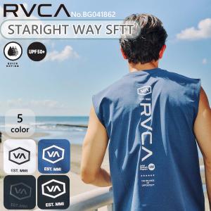 26SS RVCA ルーカ ラッシュガード タンクトップ タンク サーフT UPF50+ ロゴ サーフィン マリンスポーツ メンズ BG041862 日本正規品｜オーシャン スポーツ
