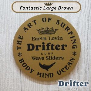 DRIFTER surf shop & cafe ドリフター サーフショップアンドカフェ ステッカー シール ブラウン バリ島 BALI 海 サーフィン 携帯裏 プレゼント ギフト