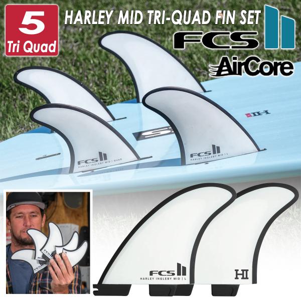 26 FCS2 ミッドレングス フィン HARLEY MID TRI-QUAD FIN PC HI ...