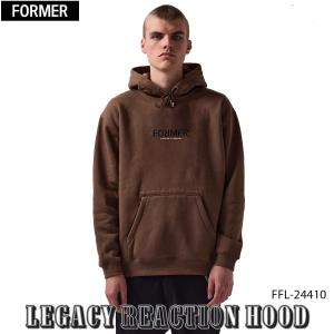 24 FORMER フォーマー フーディー L F HOOD パーカートップス 長袖 ロゴ メンズ 2024年秋冬 品番 FFL-24401 FFL24401 日本正規品 RVCA（ルーカ） 24 FORMER フォーマー フーディー METAL F HOOD