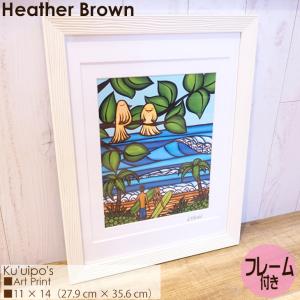 Heather Brown Art Japan ヘザーブラウン Ku'uipo's Art Print アートプリント フレーム付き 額セット 絵画 ハワイ レディース 正規品｜stradiy