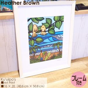 Heather Brown Art Japan ヘザーブラウン Ku'uipo's Art Print MATTED PRINTS マットプリント アートプリント フレーム付き シングルマット仕上げ 正規品｜stradiy