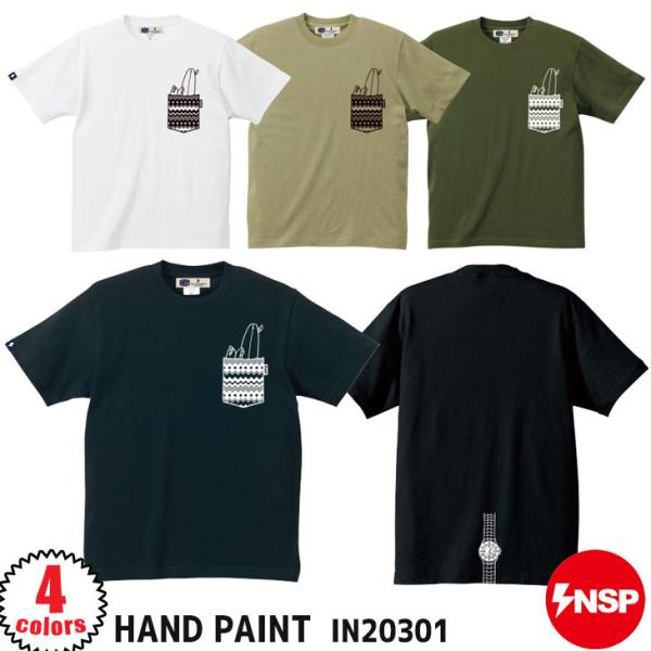 20 INSP インスピ Tシャツ HAND PAINT コットン100％ ユニセックス 2020年...