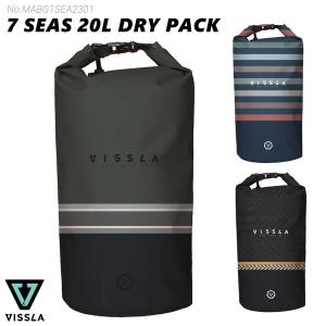 23 VISSLA ヴィスラ ドライバッグ 7SEAS 20L DRY PACK かばん 鞄 ウェットバッグ 防水 サーフィン アウトドア メンズ 2023年春夏 MABG1SEA2301 日本正規品｜stradiy