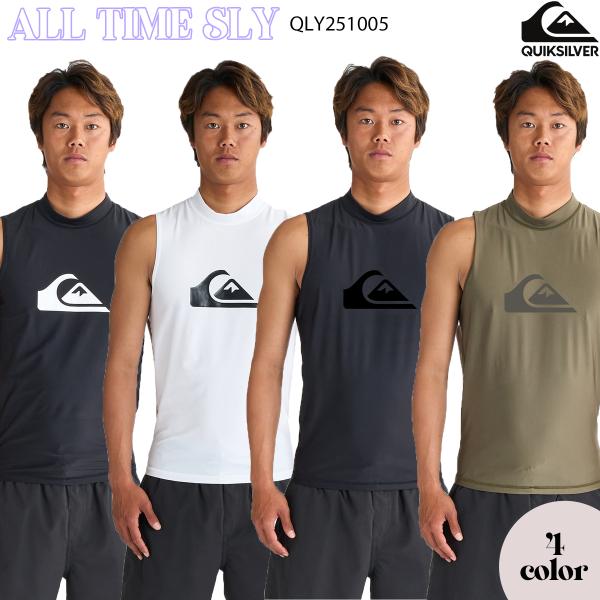 25 QUIKSILVER クイックシルバー ラッシュガード ノースリーブ UPF50+ 水着 トッ...