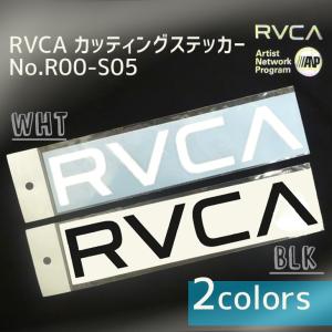 RVCA ルーカ カッティングステッカ− シール ルカロゴステッカー ラージサイズ 型抜き BLK ブラック /WHT ホワイト 品番 R00-S05