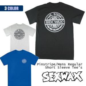 SEXWAX セックスワックス Tシャツ Pinstripe Mens Regular Short Sleeve Tee's 半袖 ロゴ ブルー ホワイト ブラック メンズ 品番 010131300016 日本正規品｜stradiy