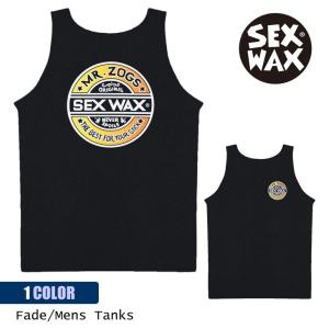 SEXWAX セックスワックス タンクトップ Fade Mens Tanks タンク 袖なし ロゴ ノースリーブ ブラック 黒 メンズ 日本正規品｜stradiy