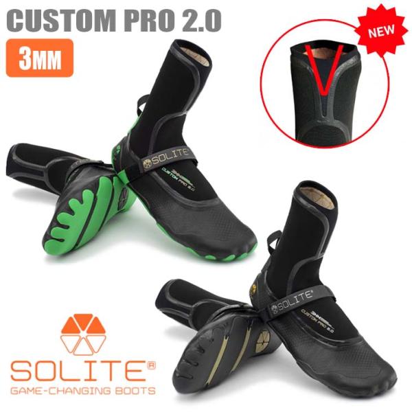 サーフブーツ 22-23 SOLITE ソライト 3mm CUSTOM PRO 2.0 カスタムプロ...