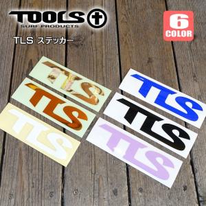 TOOLS TLS ツールス ステッカー カッティングステッカー シール 文字だけ残るタイプ 19.5cm×5cm トゥールス サーフィン 日本正規品｜オーシャン スポーツ