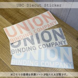 UNION ユニオン ステッカー UBC Diecut Sticker シール カッティングステッカー ダイカット スノーボード スノボ ロゴ アウトドア スキー 車 屋外 日本正規品｜stradiy