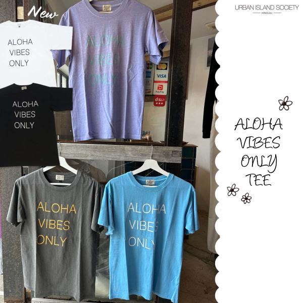 URBAN ISLAND SOCIETY Tシャツ ALOHA VIBES ONLY 半袖 トップス...