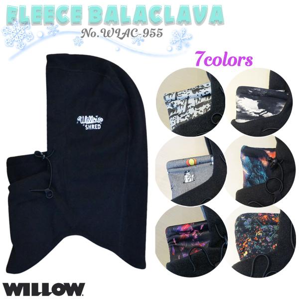 WILLOW ウィロー バラクラバ FLEECE BALACLAVA 目出し帽 フェイスカバー スキ...