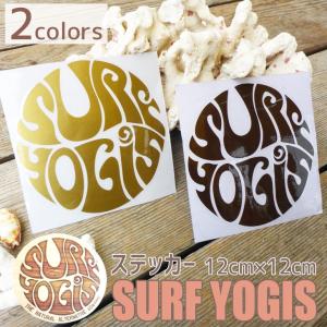 SURF YOGIS サーフヨギ サンクリーン sticker シール ロゴステッカー 12cm サーフィン DRIFTER ドリフター