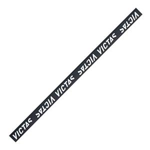 VICTAS(ヤマト卓球) サイドテープ LOGO 044155 0030 ブラック/シルバー 10mm｜strageriku