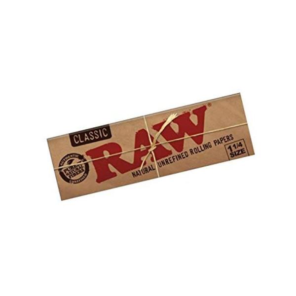 RAW(ロー) クラシック 1 1/4 (76mm) ペーパー 50枚入り ×5個セット 手巻きタバ...