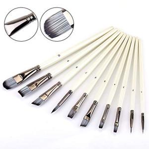 画材筆 油絵の筆 ペイントブラシ 10本 画筆 ナイロン製