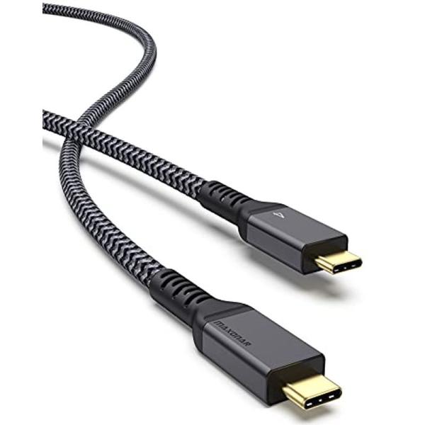 USB 4 ケーブル 2m 100W急速充電 Thunderbolt 4 ケーブル 対応 40Gbp...