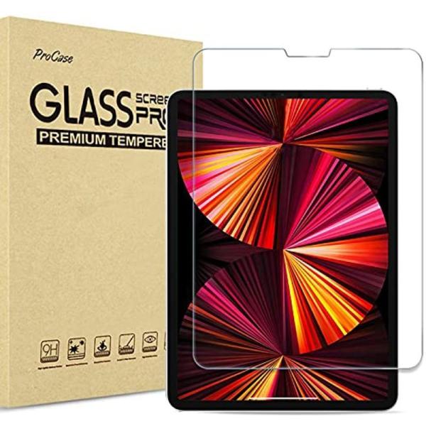 ProCase iPad Pro 11&quot; フィルムガラス 2021 第三世代、液晶保護フィルム 耐指...