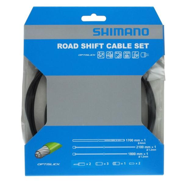 シマノ(SHIMANO) リペアパーツ シフトケーブルセット オプティスリック ROAD ブラック ...