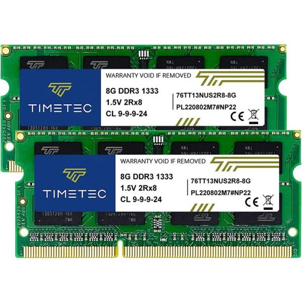 Timetec Hynix IC 16 GB Kit (2x8GB) ノートPC用メモリ DDR3L...