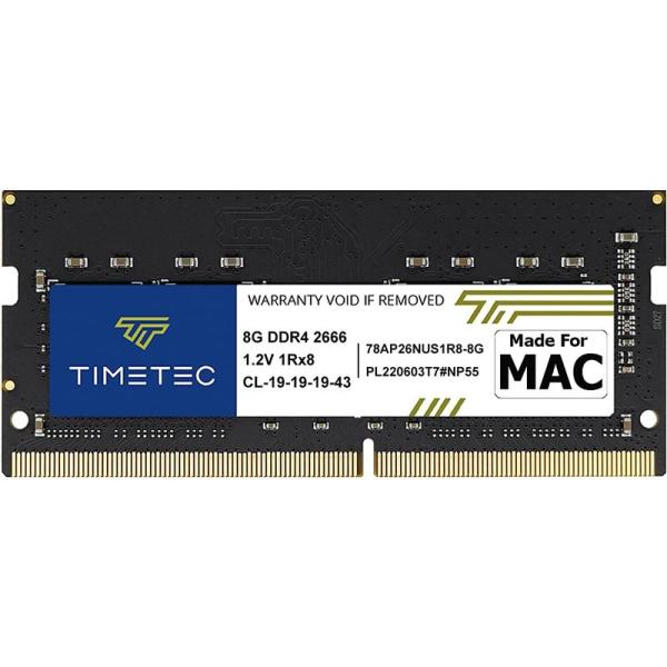 Timetec DDR4 Mac用 2666MHz PC4-21300 SODIMM Memory ...