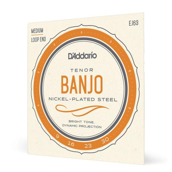 D&apos;Addario ダダリオ テナーバンジョー弦 ニッケル Medium 4弦 .009-.030 ...