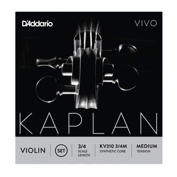 D&apos;Addario ダダリオ バイオリン弦 Kaplan Vivo セット KV310 3/4M M...