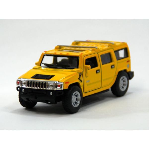 KiNSMART 1:40 ハマー H2 SUV イエロー ウィンドウボックス 200-527