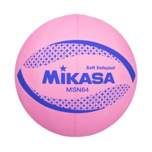 ミカサ(MIKASA) カラーソフトバレーボール 円周64cm 小学生1~4年生用(ピンク) MSN64-P｜strageriku
