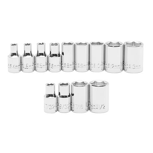 ソケットセット 13ピース 差込角1/4"(6.3mm) STRAIGHT/10-1496 (STR...