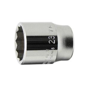 1/2(12.7mm) スタンダードソケット 23mm 12角 永久保証