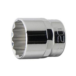 3/8(9.5mm) ダイヤモンドカットソケット 20mm 永久保証 STRAIGHT/10-3720
