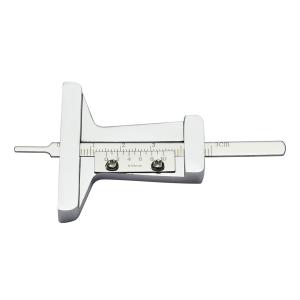 デプスゲージアナログタイプ 0〜30(mm) ステンレス製 STRAIGHT/16-003