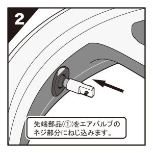 タイヤバルブ装着ツール 自動車・バイク兼用【オ...の詳細画像3