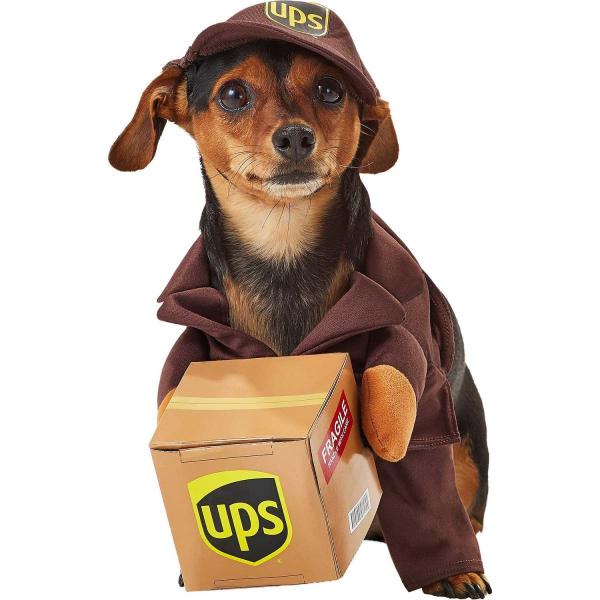 UPS アメリカ デリバリー コスチューム 宅急便 大型犬 中型犬 小型犬 犬服 ハロウィーン ドッ...